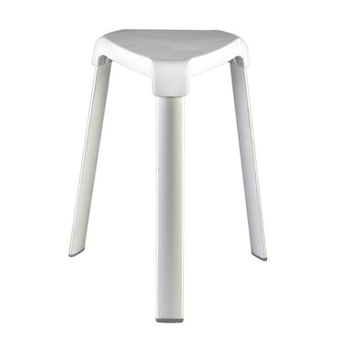 TRIX SGABELLO IN ALLUMINIO BIANCO