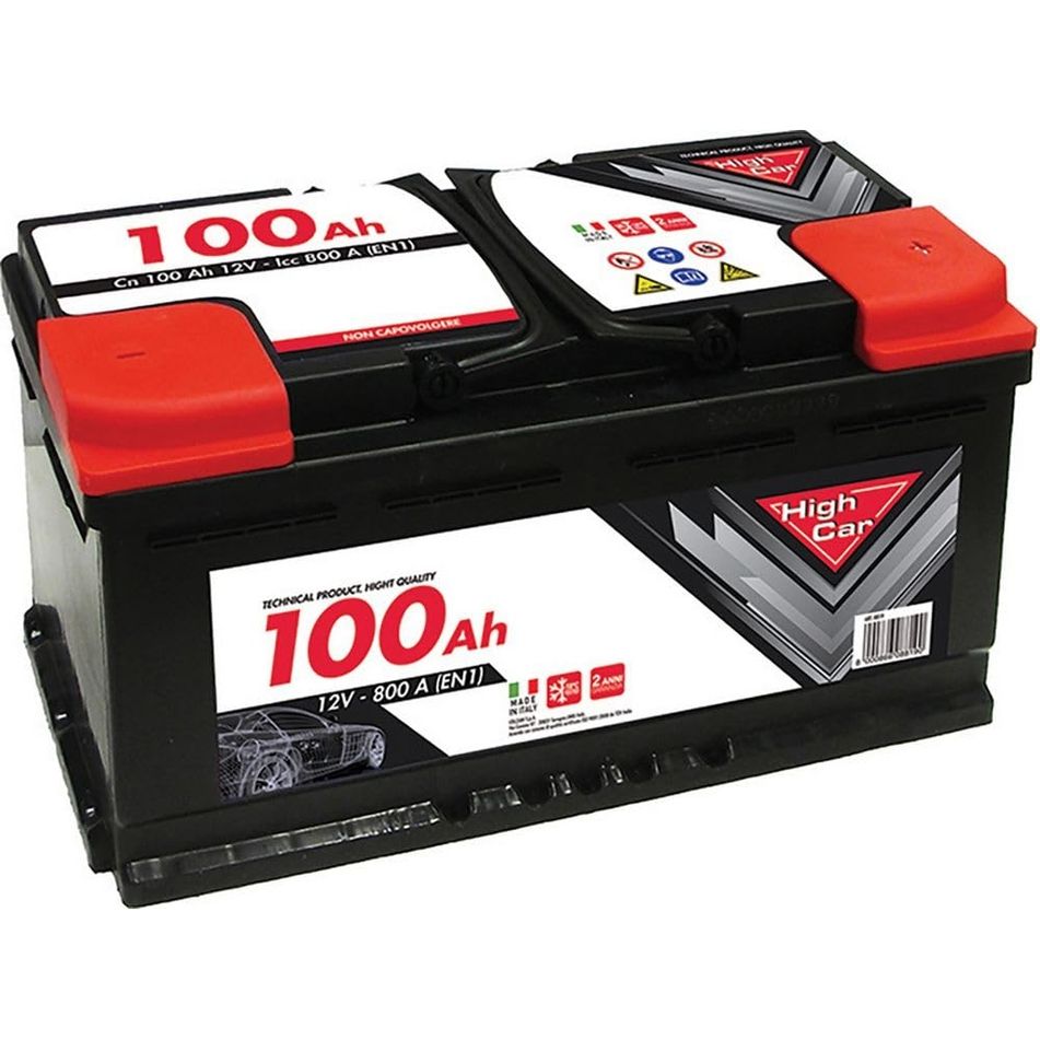 BATTERIA AUTO HIGH CAR 100AH 790A | Bricomarket