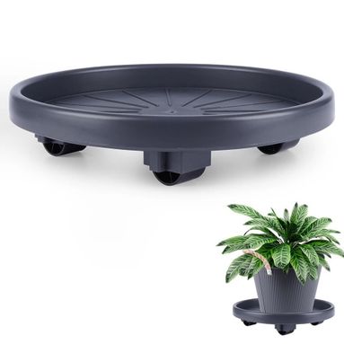 SOTTOVASO CON RUOTE D.30CM IN PLASTICA