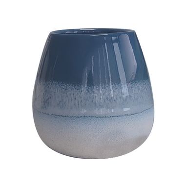 PORTASPAZZOLINI SHEJLA D.10XH10CM CERAMICA BLU