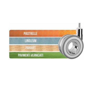 RUOTA WHOLE ZAMA/GRIGIA POLIURETANO PERNO M10X15