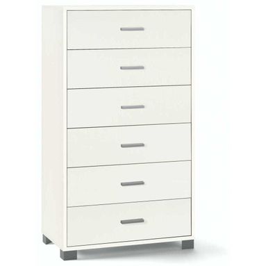CASSETTIERA BIANCA 70X41XH124CM 6 CASSETTI