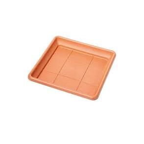 SOTTOVASO DIONISO 25,5X25,5XH3,5CM COLOR TERRACOTT