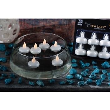 SET 6 TEA LIGHT LED DIAM4XH4