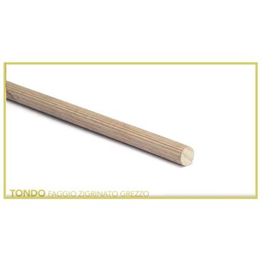 BASTONE ZIGRINATO D.0.8X100CM IN LEGNO DURO