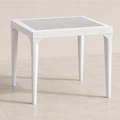 TAVOLO MALMO 80X80XH74CM BIANCO EFFETTO LEGNO
