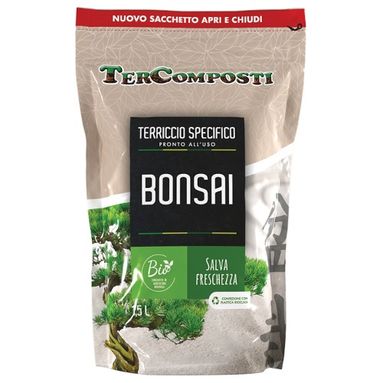 TERRICCIO PER BONSAI 1,5L IN BUSTA APRI E CHIUDI