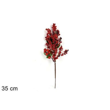 SPILLONE 35CM CON BACCHE PICCOLE FOGLIE.