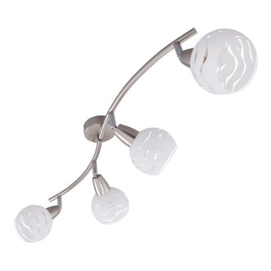 VIOLA - ARCO 4 X E14 LAMPADINE ESCLUSE - NICKEL SA