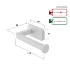 portarotolo-cubik-inox-bianco