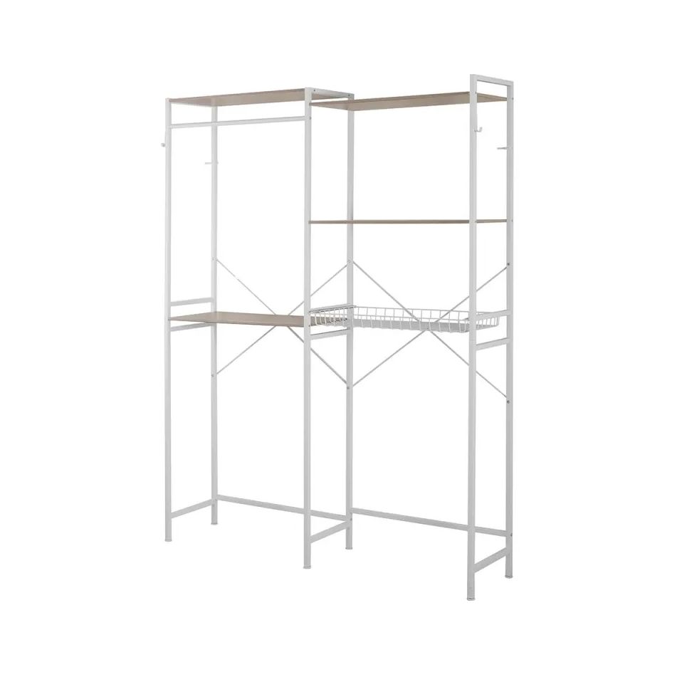 scaffale-sopra-lavatrice-147x34x195cm-bianco