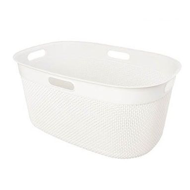CESTA PORTABIANCHERIA FILO 59X39XH27CM BIANCA