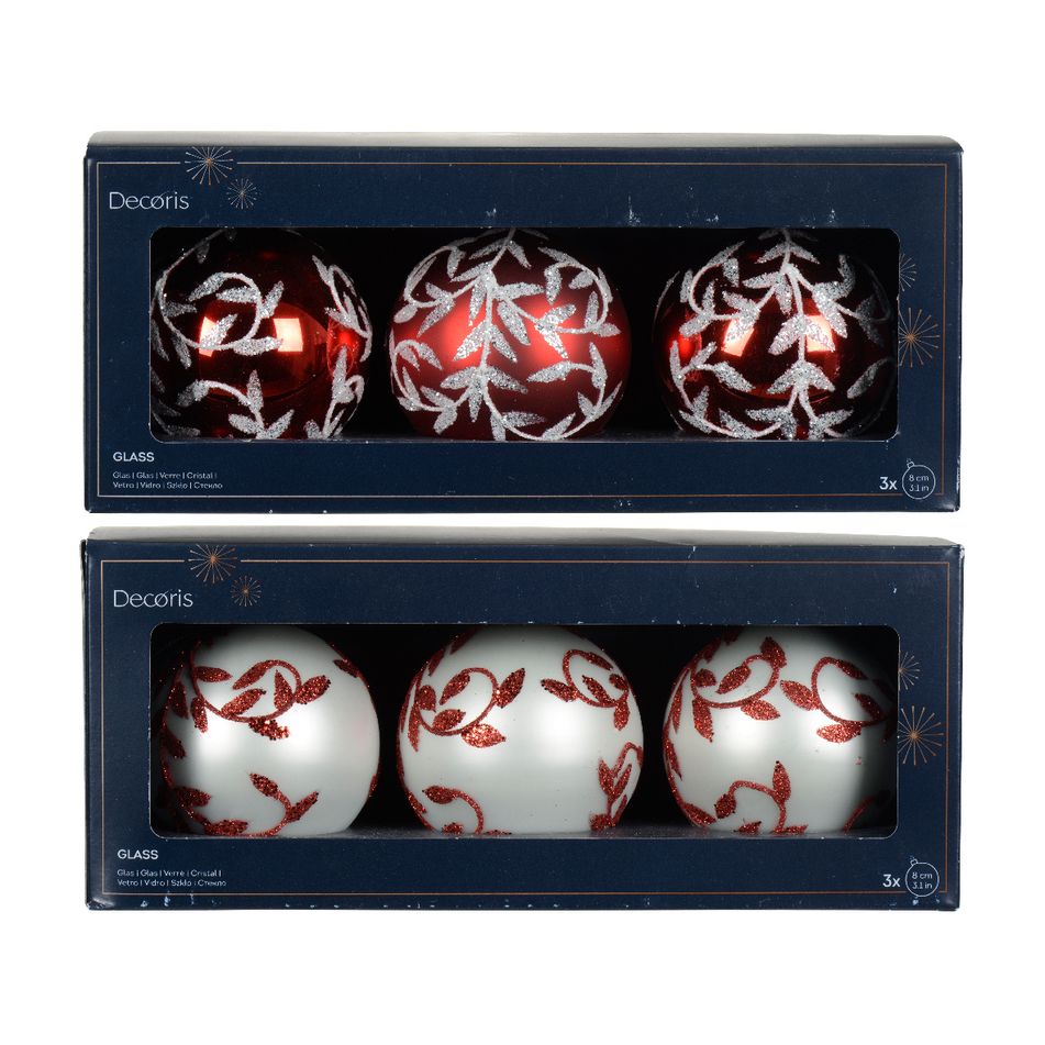set-3-sfere-natalizie-8cm-rosse-slash-bianche-in-vetro