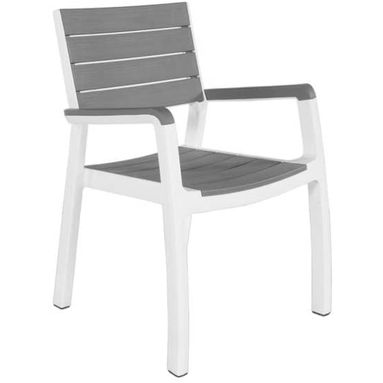POLTRONA HARMONY 59X60XH86CM BIANCA / GRIGIA CON D