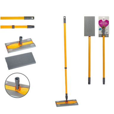 SCOPA PULIDUST 26CM CON MANICO TELESCOPICO 120CM.