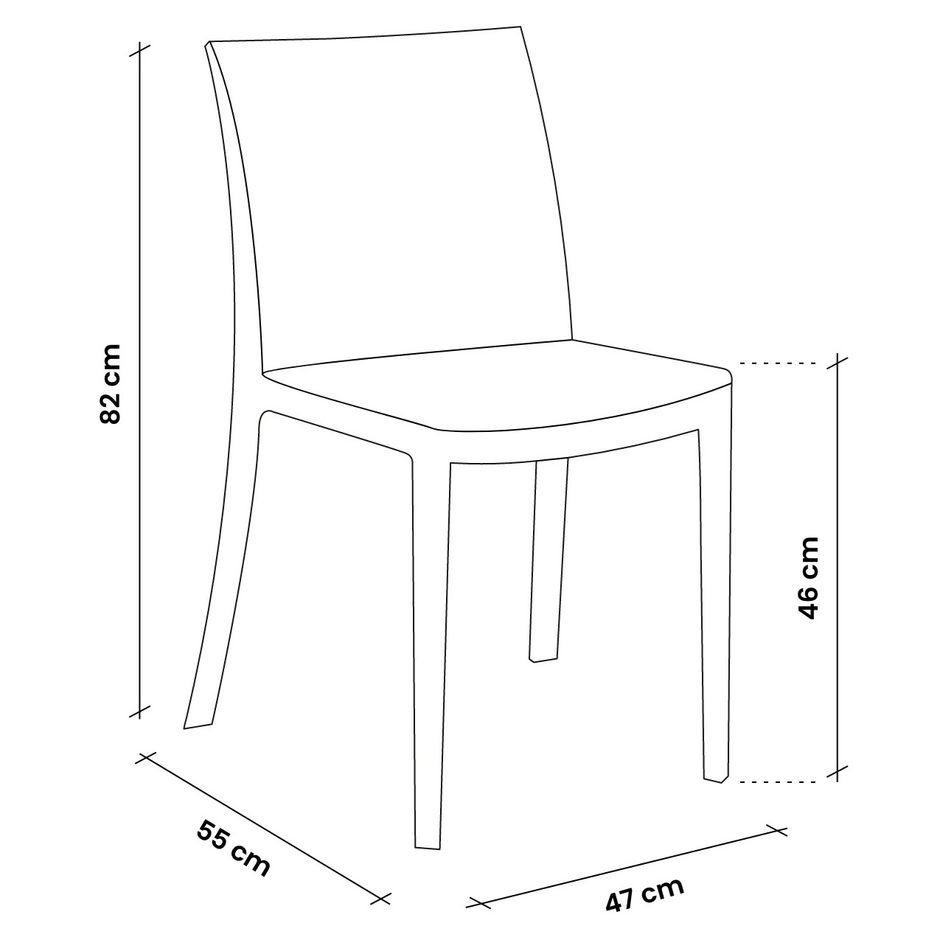 sedia-matrix-47x55xh82cm-bianca