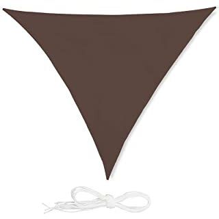 TENDA A VELA TRIANGOLARE 3.6X3.6X3.6M MARRONE IN P