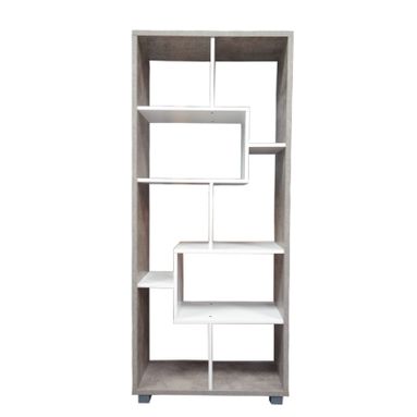 LIBRERIA CM.68,5X25X160,8H CEMENTO-BIANCO
