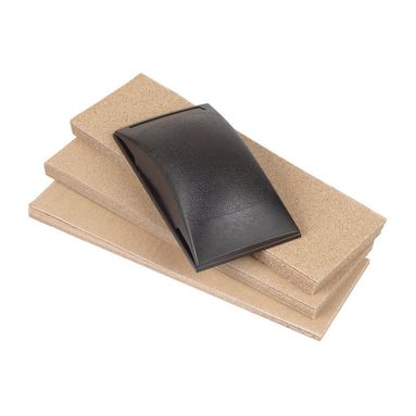 SET CARTEGGIARE CON TAMPONE E 50 STRISCE ABRASIVE