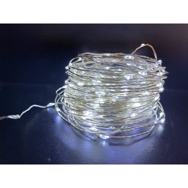 CATENA 100 LED 10M BIANCO FREDDO TELECOMANDATE