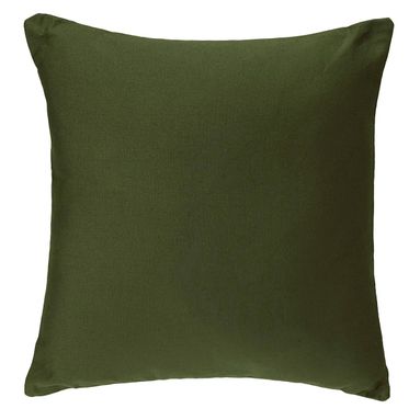 CUSCINO 38X38CM VERDE KHAKI SFODERABILE IN COTONE