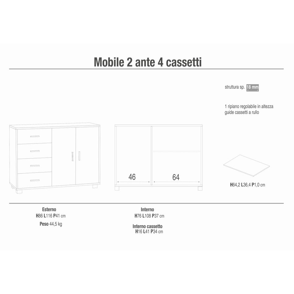 mobile-2-ante-4-cassetti-kit-116x41xh86cm-struttura-ossido-nero-frontale-cemento