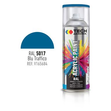 SPRAY ACRILICO BLU TRAFFICO 400ML RAL 5017.