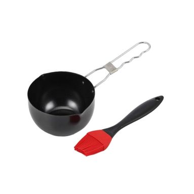 PENTOLINO PER CONDIMENTI CON PENNELLO IN SILICONE.