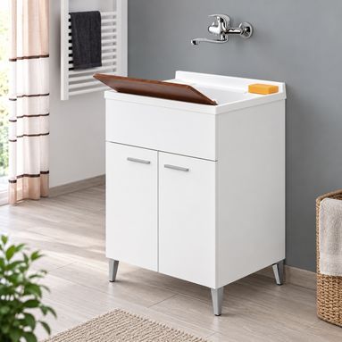 LAVATOIO STELLA 60X50XH82CM BIANCO LUCIDO