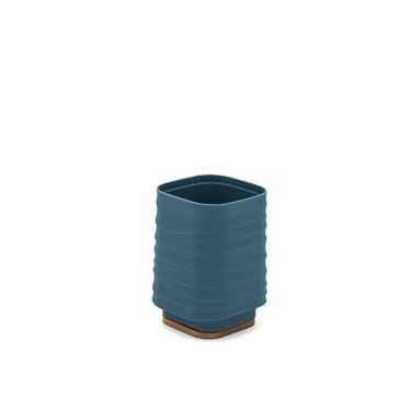 PORTASPAZZOLINI ALABAMA BLU PASTELLO E BAMBU