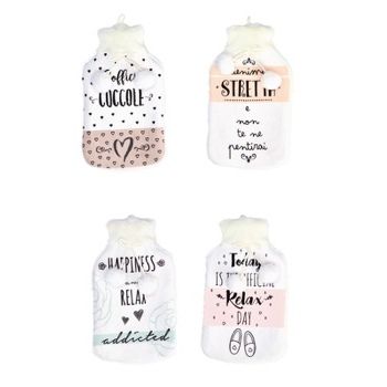 BORSA ACQUA CALDA 2L POMPON IN 4 MODELLI