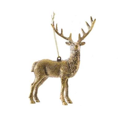 RENNA IN PLASTICA ORO H14CM.