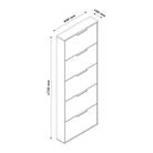 scarpiera-facile-5-ribalte-65x15xh164cm-bianca