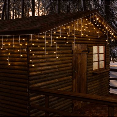TENDA 180 LED ICE LIGHT BIANCO CALDO 7,68M H60CM