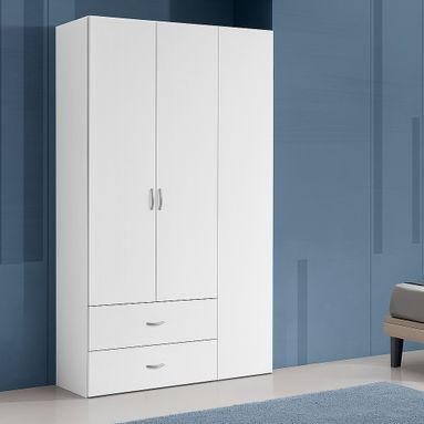 ARMADIO SIMPLI 3A+2C BIANCO GR. 123X54XH2.