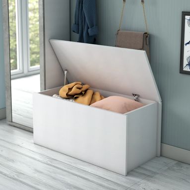 BAULE HALLWAY 90X45XH45CM BIANCO.