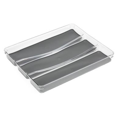 PORTAPOSATE TRASPARENTE 40X32XH5CM CON 3 SCOMPARTI