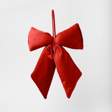 FIOCCO VELLUTO ROSSO 27X34CM.