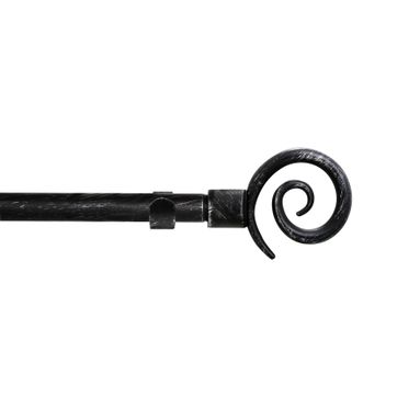 BASTONE KIT VORTICE D.19MM 120-210CM NERO-ARGENTO
