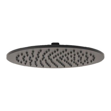 SOFFIONE DOCCIA BLACK D.20CM IN INOX NERO OPACO