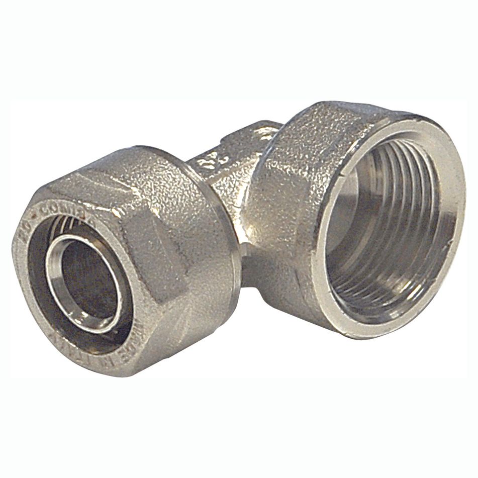 GEBERIT Mepla Raccordo Gomito 90° Femmina Ottone 20X3/4"F - 612.257.00