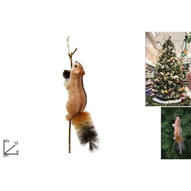 SCOIATTOLO SU RAMO 43CM.