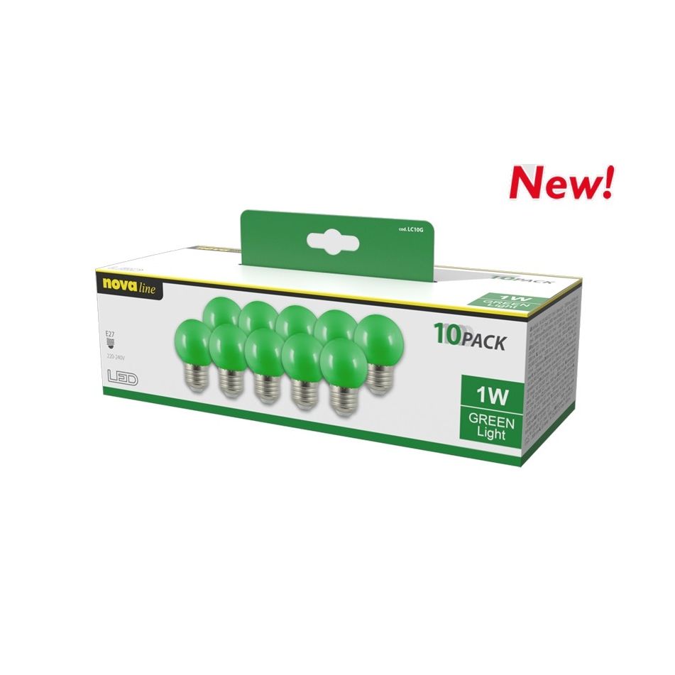 multipack-lampada-sfera-led-1w-e27-verde10pz