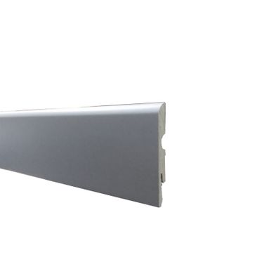 BATTISCOPA MDF CM 8X1X240 ALLUMINIO