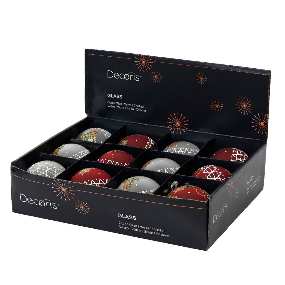 sfera-natalizia-8cm-rossa-slash-bianca-pungitopo-vetro