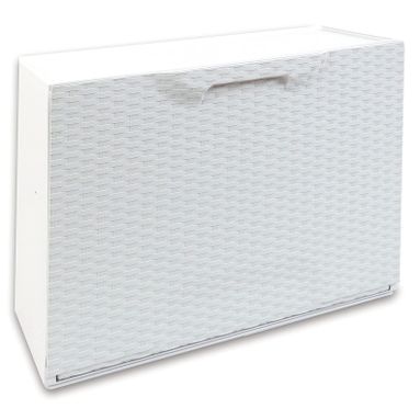 SCARPIERA MODULARE 51X17XH40CM BIANCA EFFETTO RATT