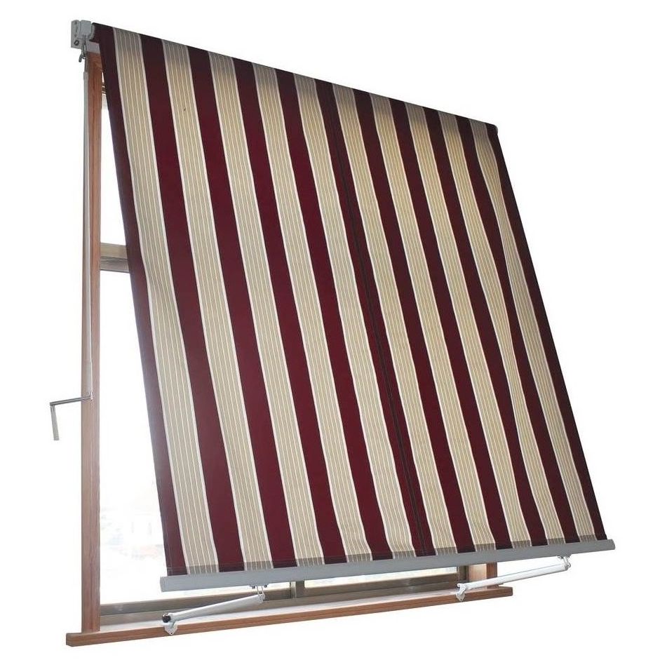 tenda-da-sole-milos-1x245m-beige-slash-bordeaux