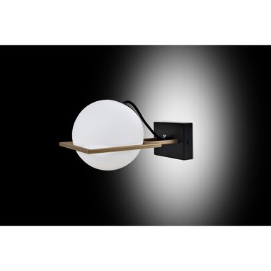 APPLIQUE JERA 1 LUCE E14 17X27XH15CM ORO SATINATA/