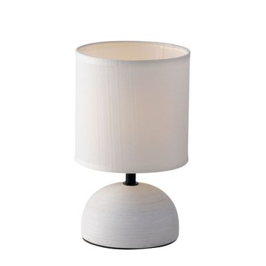 LAMPADA DA TAVOLO FURORE E14 D.14X24CM BIANCA.