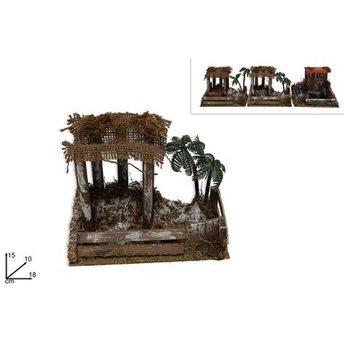 AMBIENTAZIONE 18X10XH15CM CON ANIMALI ASSORTITI